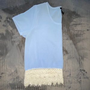 Light Blue Rue21 Crop Top Size Medium